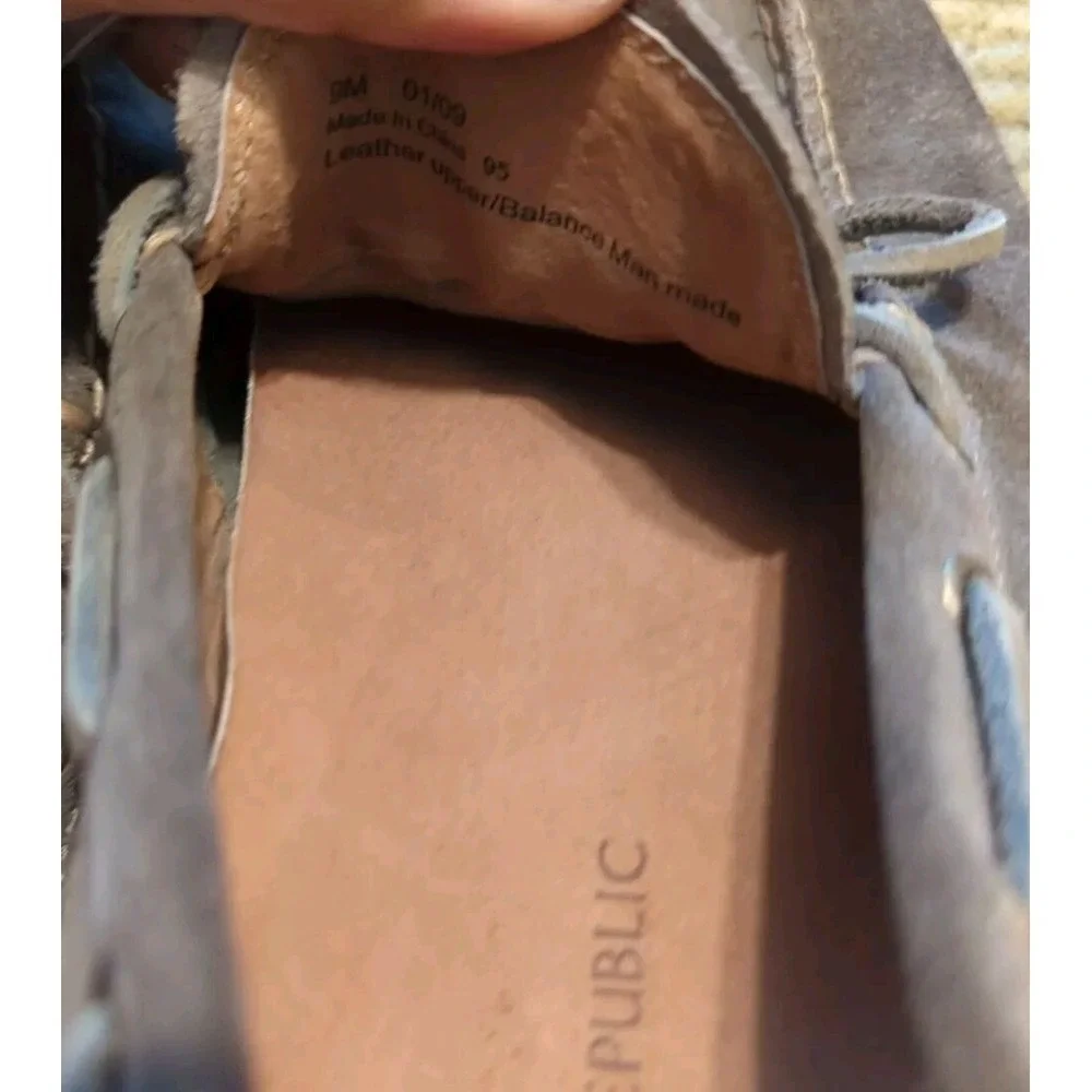 Men's Banana Republic Grey‎ Gray Suede Leather Driving Moccasins Loafers Size 9M